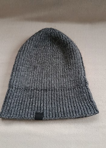 Kadın Gri Örgü Yün Bere VeLO marka - Görsel 3