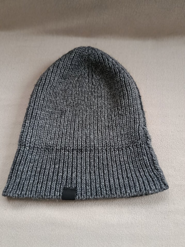 Kadın Gri Örgü Yün Bere VeLO marka - Görsel 3