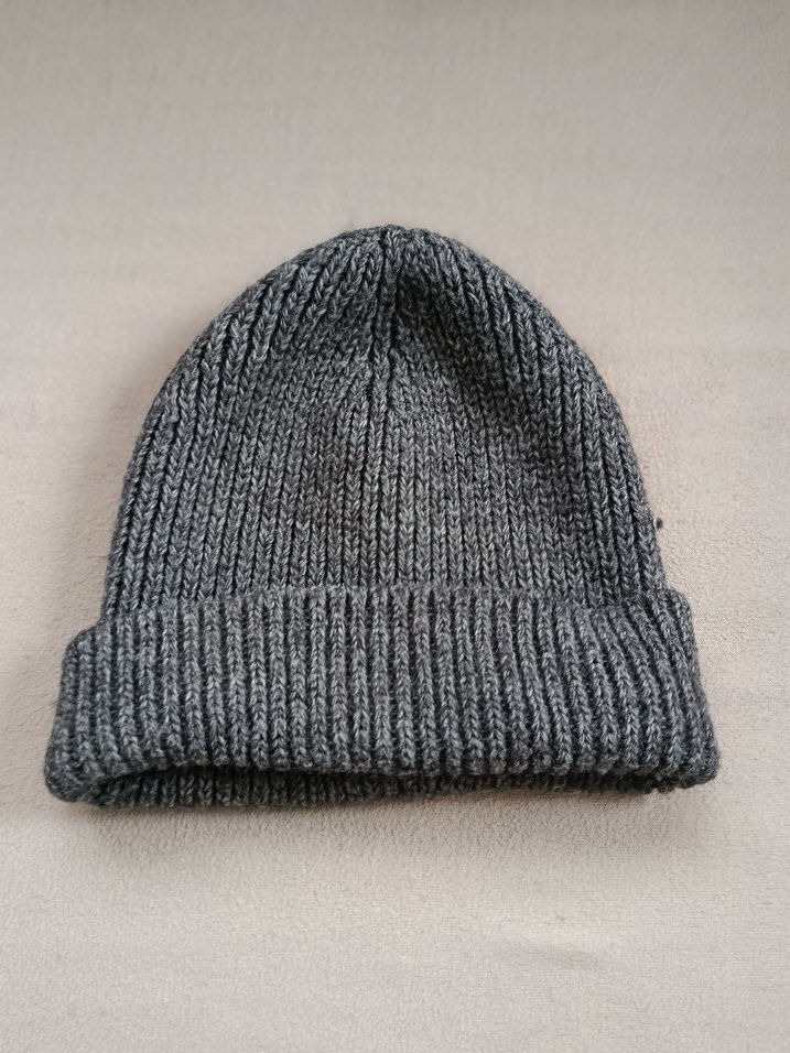 Kadın Gri Örgü Yün Bere VeLO marka - Görsel 2