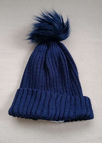 Mavi Örgü Kadın Bere - Calvin Klein - Görsel 2