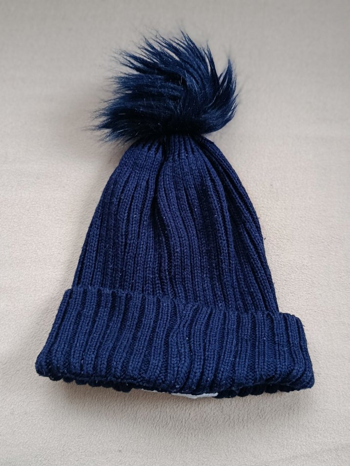 Mavi Örgü Kadın Bere - Calvin Klein - Görsel 2