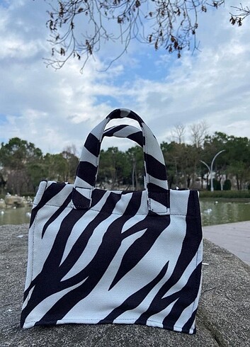 Beden siyah Renk ZEBRA MINI BAG