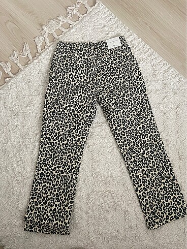 Zara Leopar Desenli Jean
