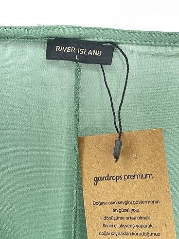 l Beden yeşil Renk River Island Kısa Elbise %70 İndirimli.
