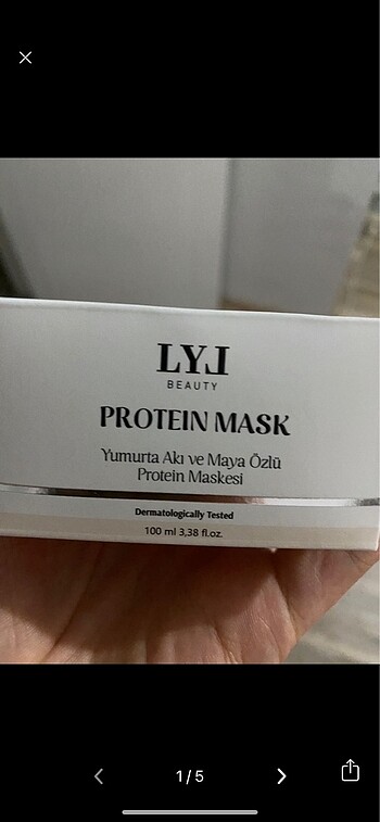 Yumurta akı ve maya özü protein maskesi