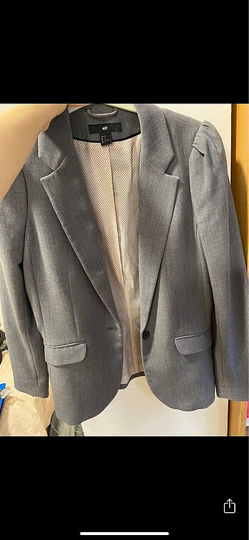 Gri blazer ceket