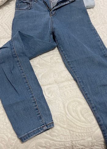 Kadın Mavi Kot Pantolon Tokalı - Görsel 3