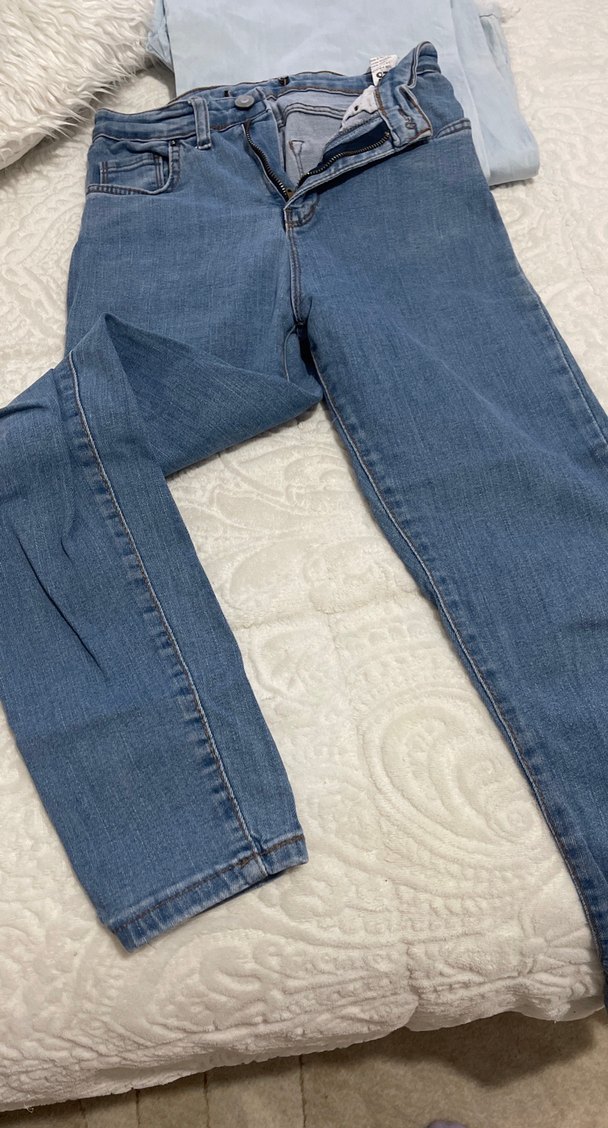 Kadın Mavi Kot Pantolon Tokalı - Görsel 3