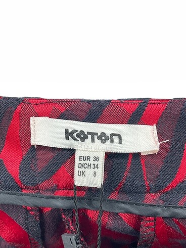 36 Beden kırmızı Renk Koton Kumaş Pantolon %70 İndirimli.