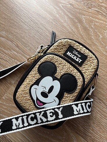 Mickey Mouse Mini hasır çanta