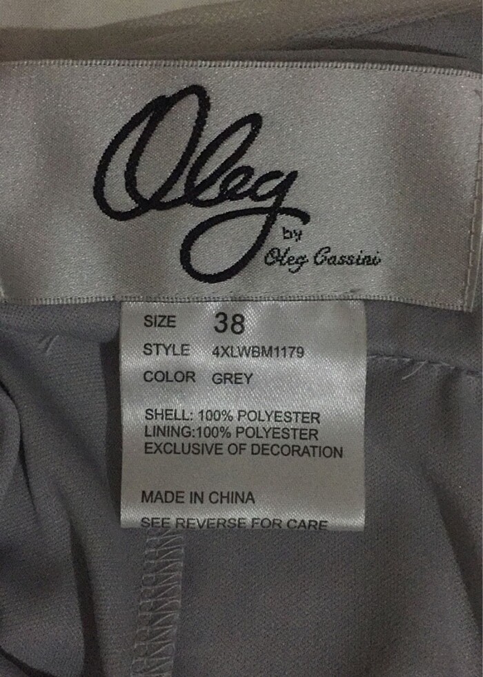 Oleg Cassini abiye elbise - Görsel 5