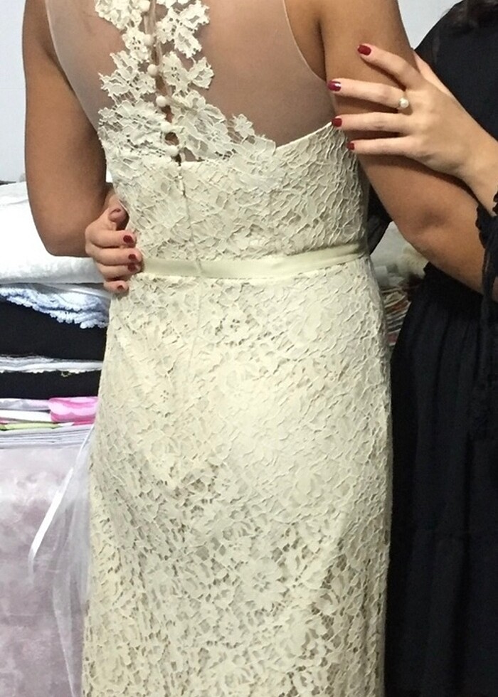 Oleg Cassini abiye elbise - Görsel 3