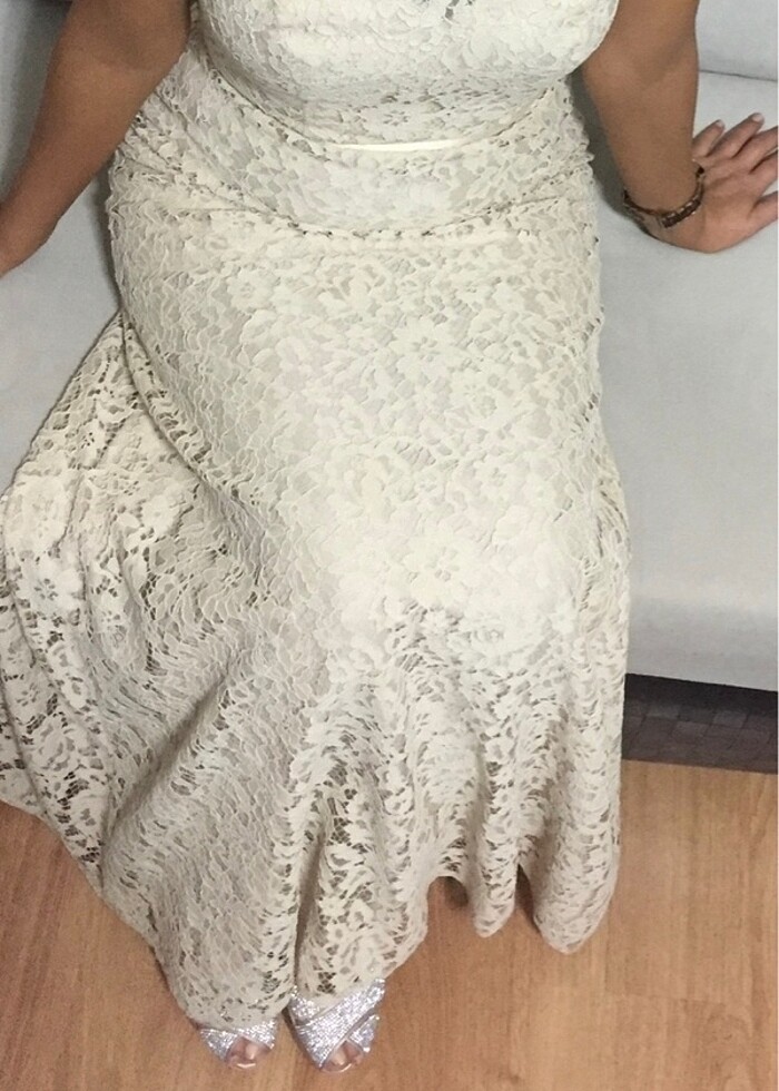 Oleg Cassini abiye elbise - Görsel 4