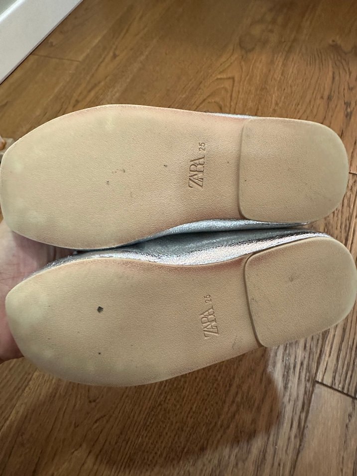 Gri Tokalı Kız Çocuk Babet Ayakkabı - Görsel 4