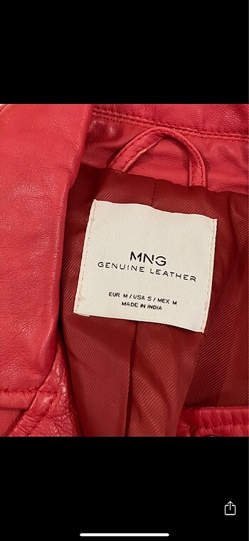 Mango deri ceket - Görsel 6