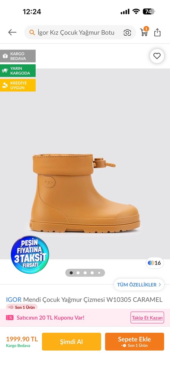 Igor kız çocuk yağmur botu - Görsel 5