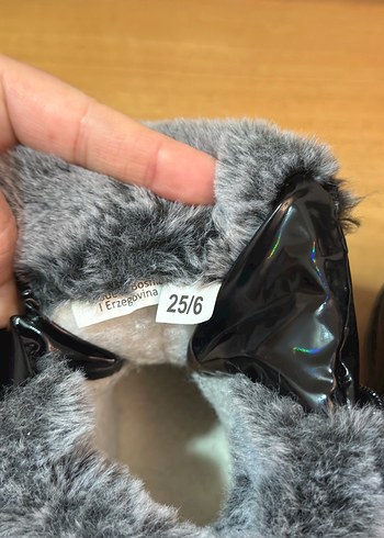 Kız Çocuk Siyah Kürklü Gotik Bot - Görsel 4