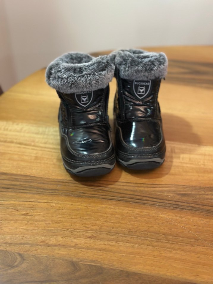 Kız Çocuk Siyah Kürklü Gotik Bot - Görsel 2