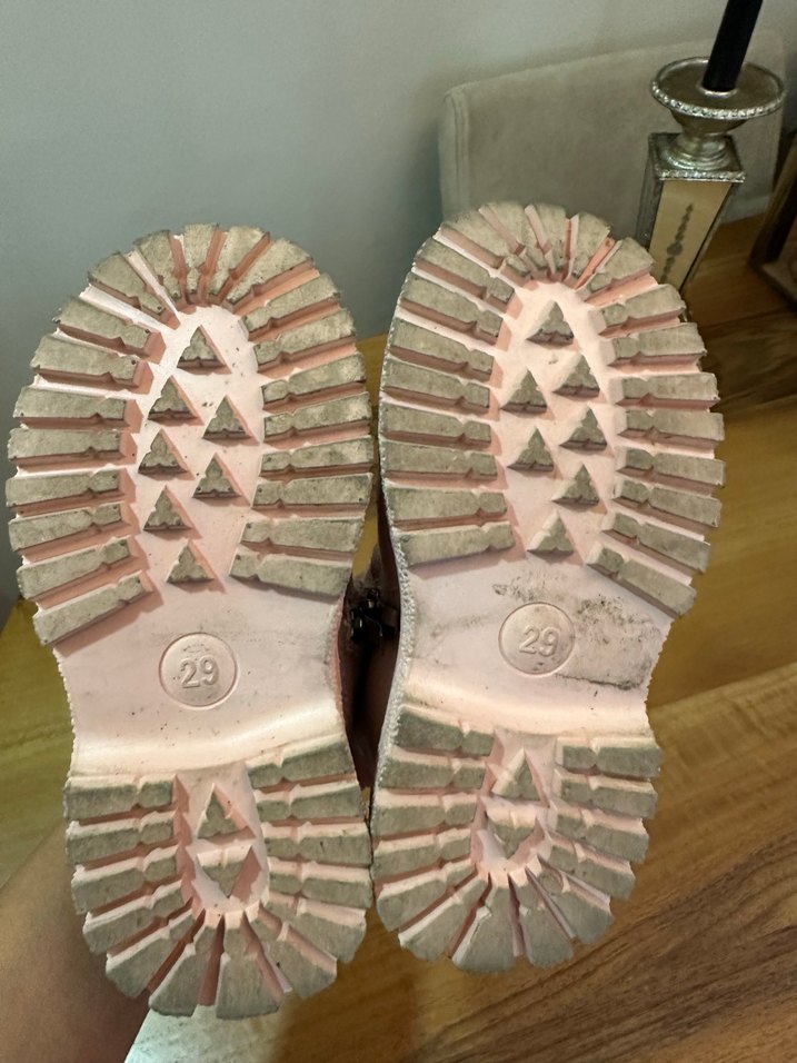 Kız Çocuk Pembe Kürklü Lastikli Bot - Görsel 5