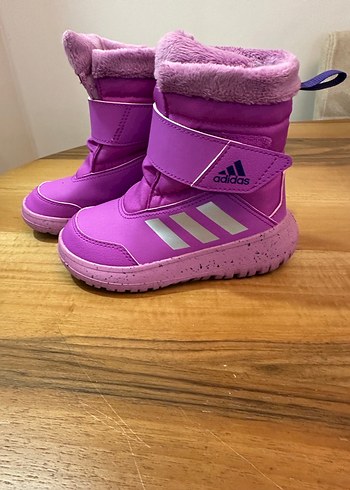 Kızlar İçin Mor Kürklü Sokak Stili Botlar - Görsel 2