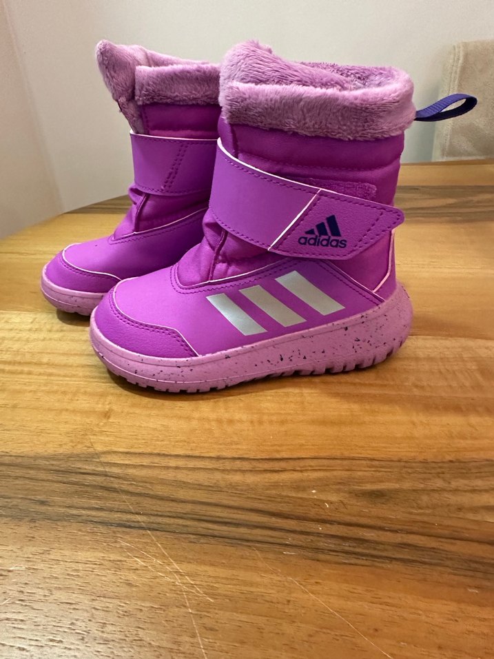 Kızlar İçin Mor Kürklü Sokak Stili Botlar - Görsel 2