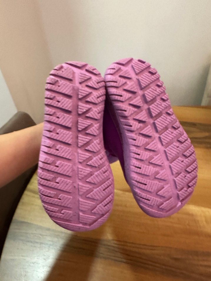 Kızlar İçin Mor Kürklü Sokak Stili Botlar - Görsel 5