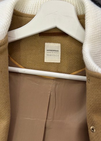 Bej Düğmeli Kadın Midi Kaban - Görsel 5