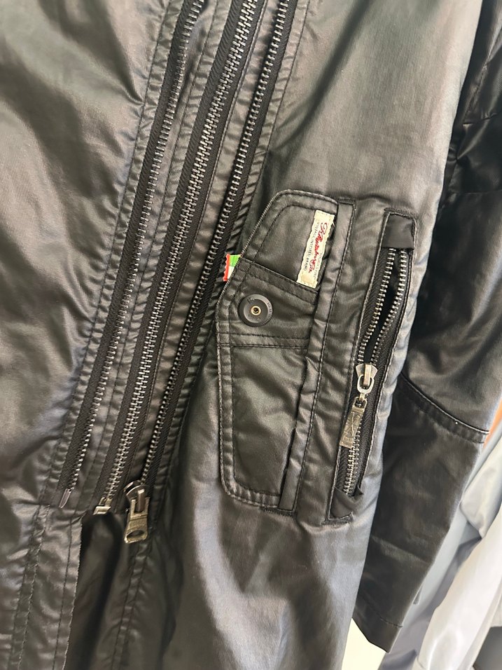 KHOJO Kemerli Siyah Deri Biker Ceket s beden uyumlu - Görsel 3