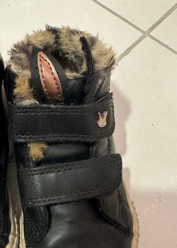 Kürklü Kahverengi Deri kız Çocuk Botu - Görsel 2