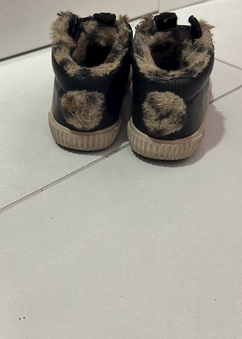 Kürklü Kahverengi Deri kız Çocuk Botu - Görsel 4