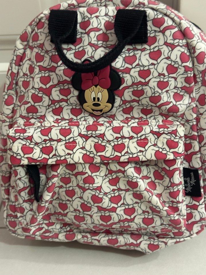 ZARA Renkli Pembe Minnie Mouse Çocuk Sırt Çantası - Görsel 2