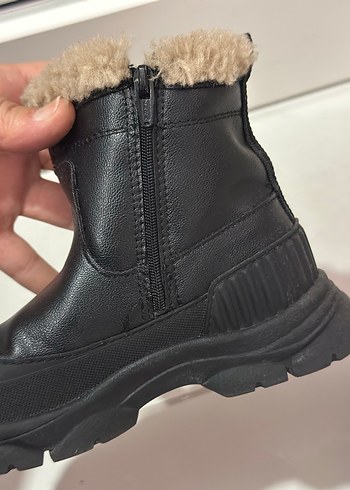 Kız Çocuk Kahverengi Kürklü Kauçuk Bot - Görsel 4