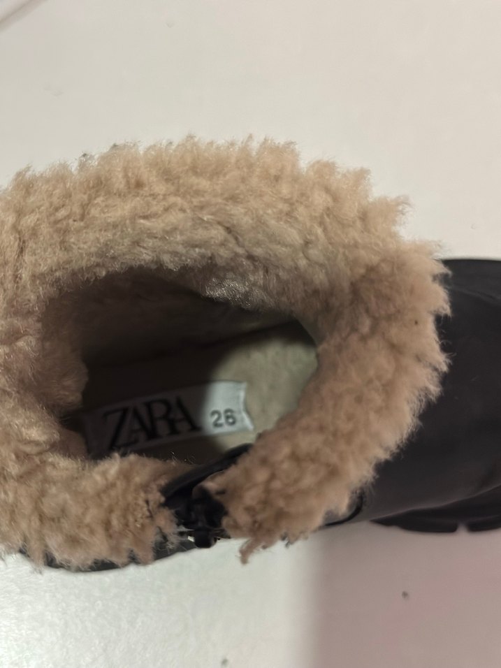 Kız Çocuk Kahverengi Kürklü Kauçuk Bot - Görsel 5