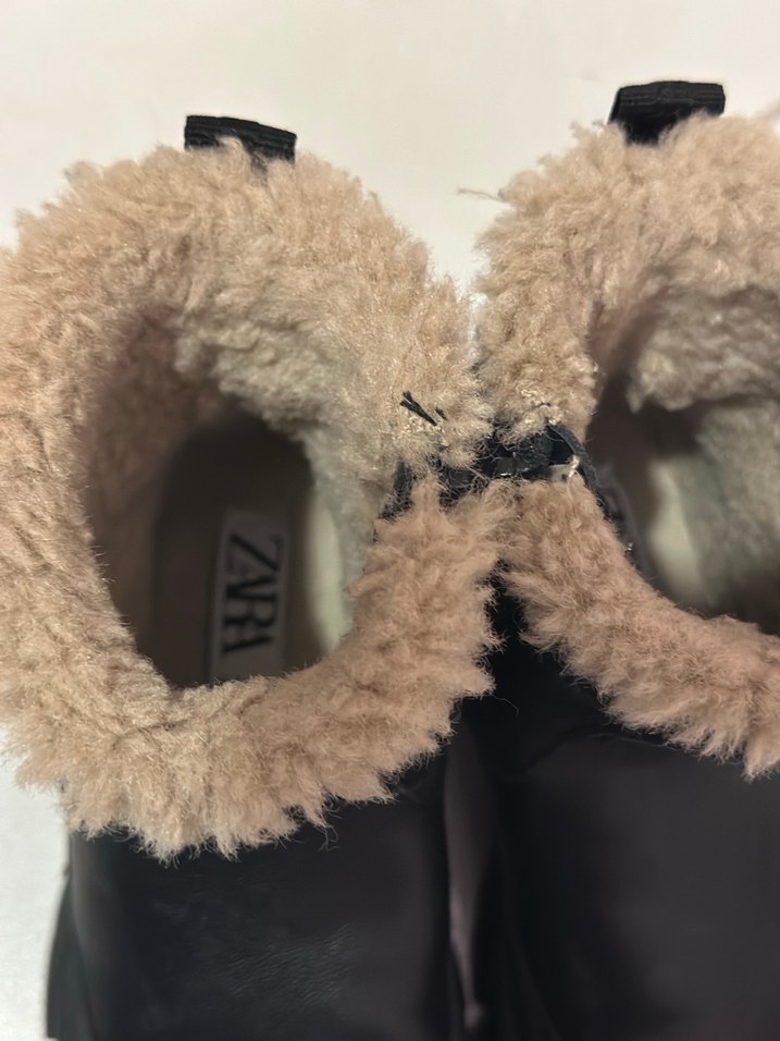 Kız Çocuk Kahverengi Kürklü Kauçuk Bot - Görsel 3