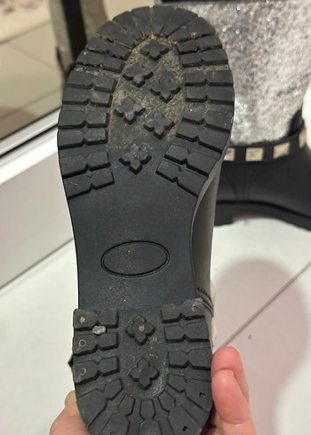 Gri Yılan Desenli Tokalı Rock Punk Botlar - Görsel 4