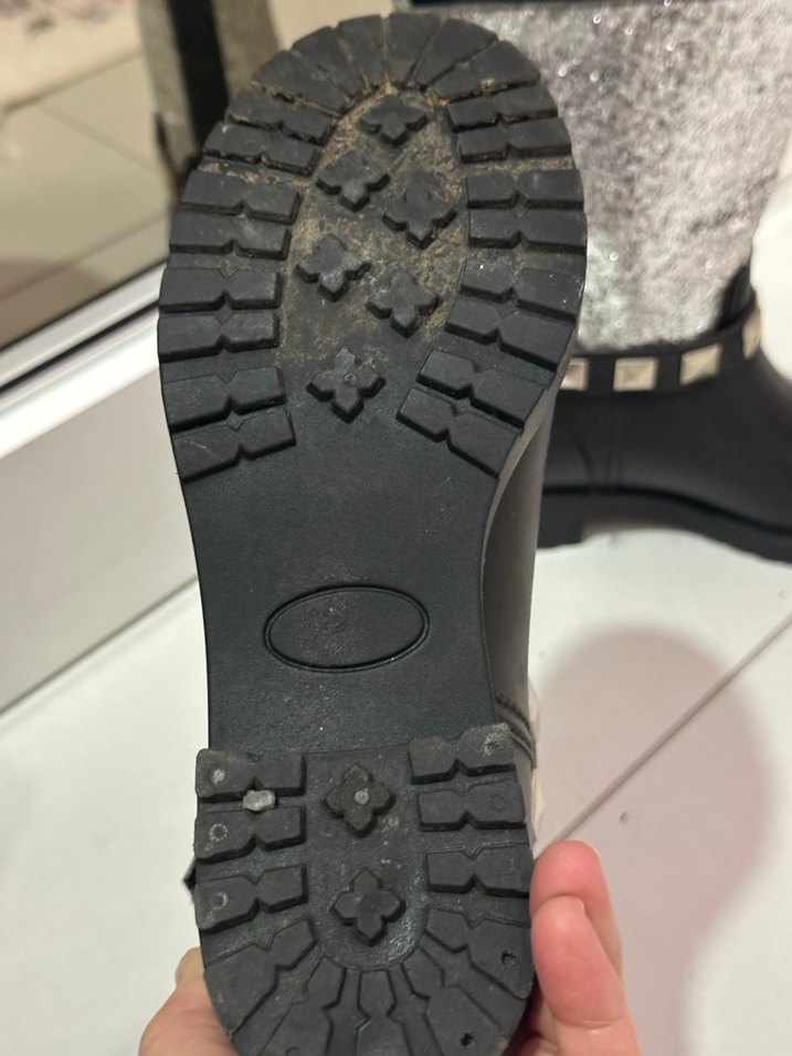 Gri Yılan Desenli Tokalı Rock Punk Botlar - Görsel 4