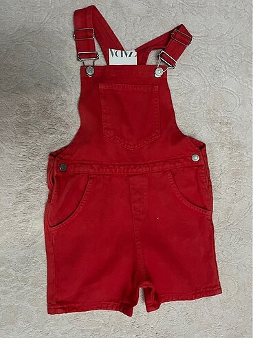 Zara kız çocuk kot tulum - Görsel 5