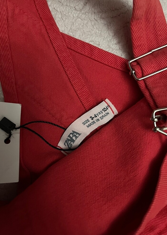 Zara kız çocuk kot tulum - Görsel 3