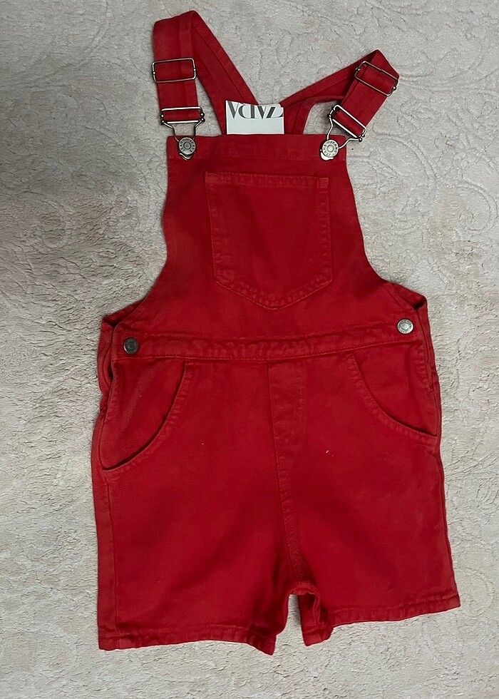 Zara kız çocuk kot tulum - Görsel 5