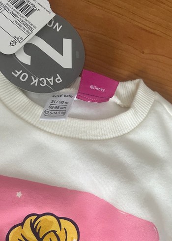 Uzun Kollu Baskılı Örgü Kız Bebek Takımı - Görsel 8