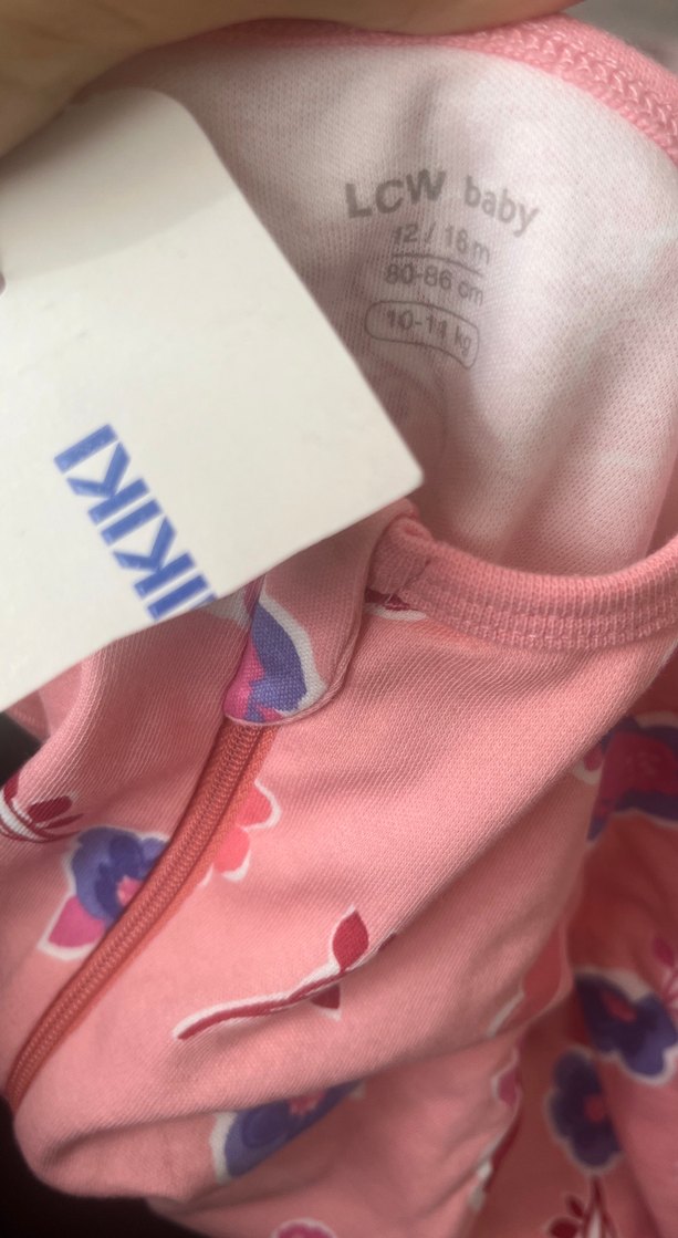 Çiçek Desenli Fermuarlı Bebek Tulum - Görsel 3