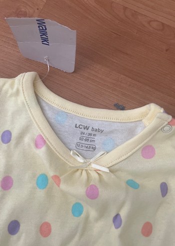 Bebek Kız Kısa Kollu Puantiyeli Body - Görsel 4