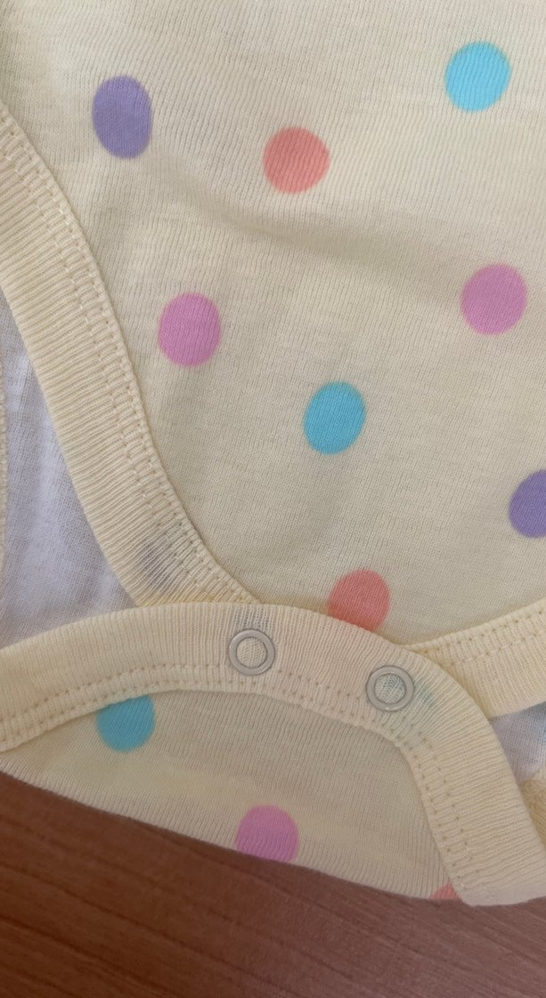 Bebek Kız Kısa Kollu Puantiyeli Body - Görsel 3