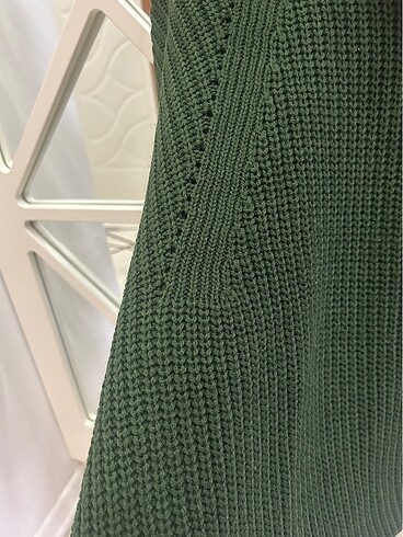 m Beden Lcw boğazlı crop kazak