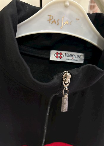 Tommy Life Siyah Fermuarlı Sweatshirt - Görsel 3