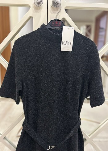 Karol Kemerli çelik Triko Elbise - Görsel 2