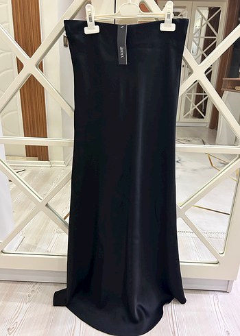 Yame Saten Uzun Etek - Görsel 3