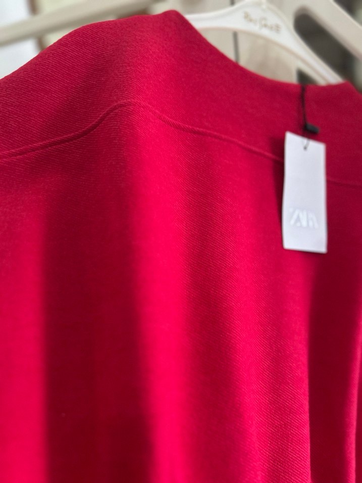 Zara kaşe bol süveter yelek - Görsel 2