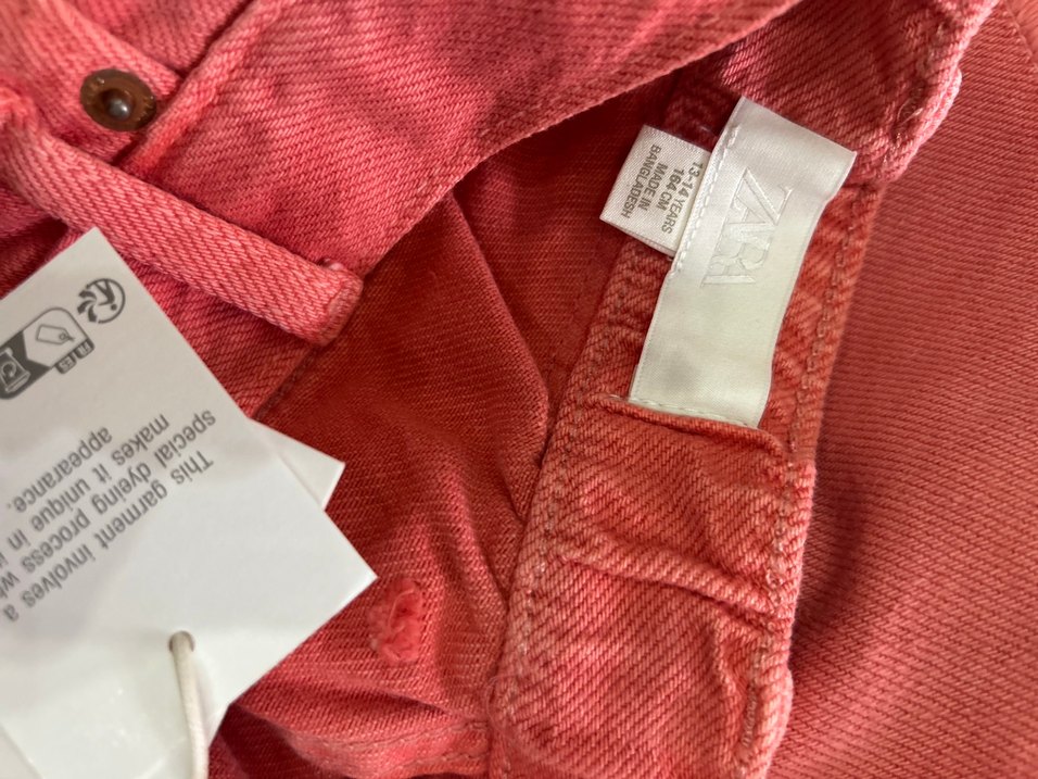 Zara kız kot şort - Görsel 4