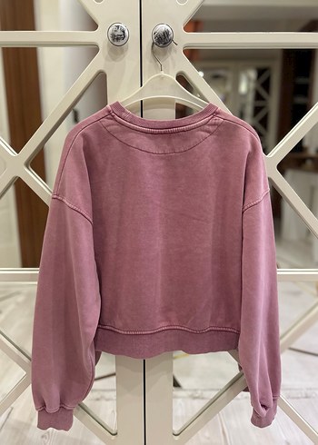Zara soluk efektli oversize sweat - Görsel 4